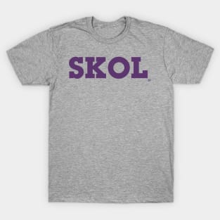 Block Script "SKOL" - (Purple) T-Shirt